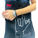 BLACK ASL LOVE TOTEBAG - Image 3